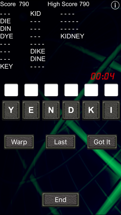 Word Warp - A Word Puzzle Game スクリーンショット