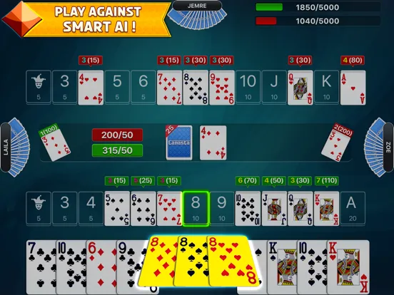 Canasta - Fun Classic Cardgame iPad 应用截图