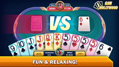 Tangkapan skrin Gin Rummy - Offline Card Game