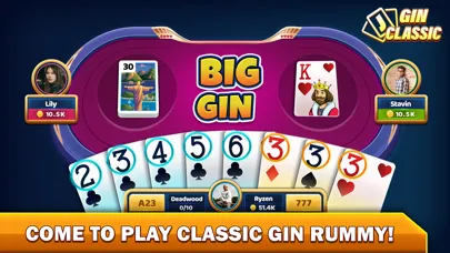 Tangkapan skrin Gin Rummy - Offline Card Game