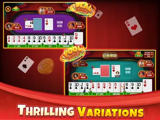 Capturas de tela do Indian Rummy Offline Card Game iPad 