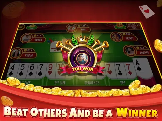 Capturas de tela do Indian Rummy Offline Card Game iPad 