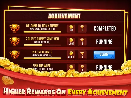 Capturas de tela do Indian Rummy Offline Card Game iPad 