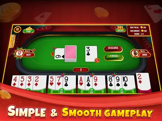 Capturas de tela do Indian Rummy Offline Card Game iPad 