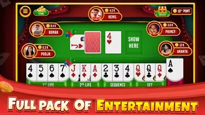 Capturas de tela do Indian Rummy Offline Card Game