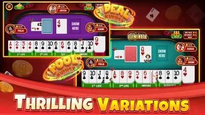 Capturas de tela do Indian Rummy Offline Card Game