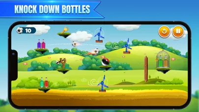 Bottle Shooter Sling Shot Game سکرین شاٹس