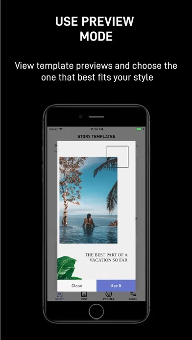 Tangkapan layar Lavila - Post & Story Editor