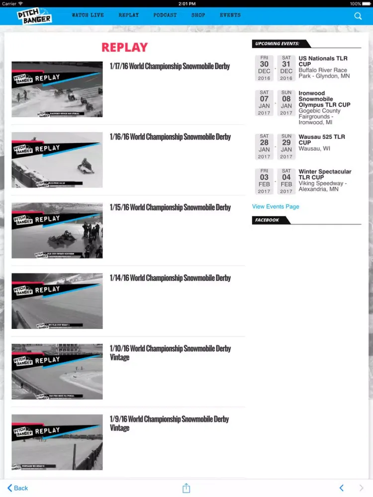 Ditch Banger TV iPad 应用截图