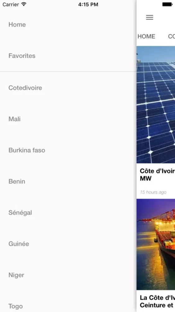 Capturas de pantalla de Intellivoire Actualités Afrique-Côte d'Ivoire