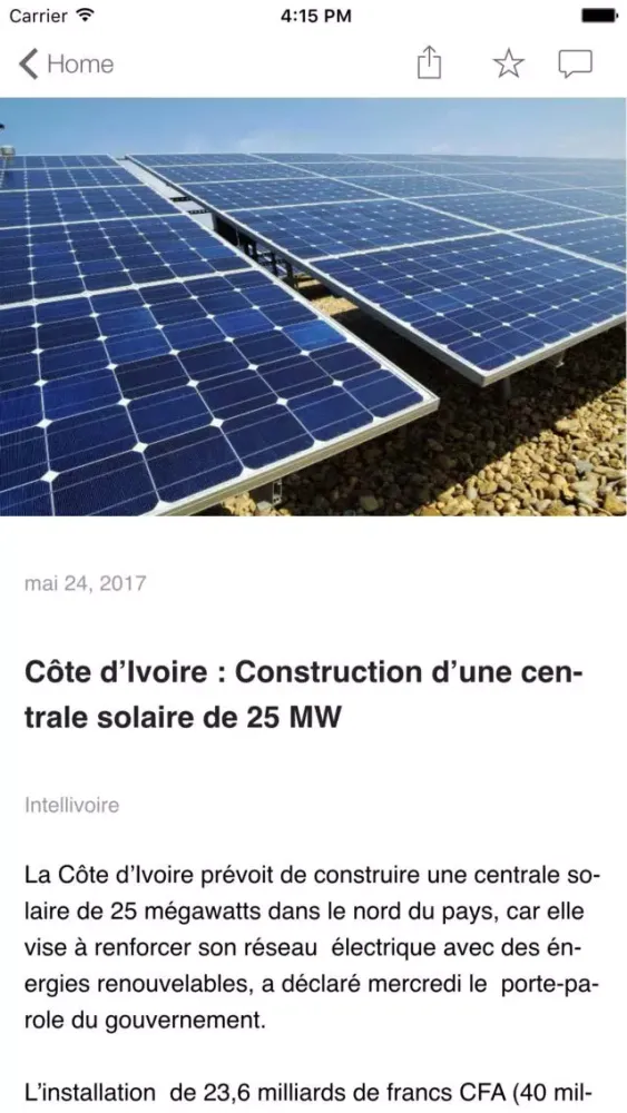Capturas de pantalla de Intellivoire Actualités Afrique-Côte d'Ivoire
