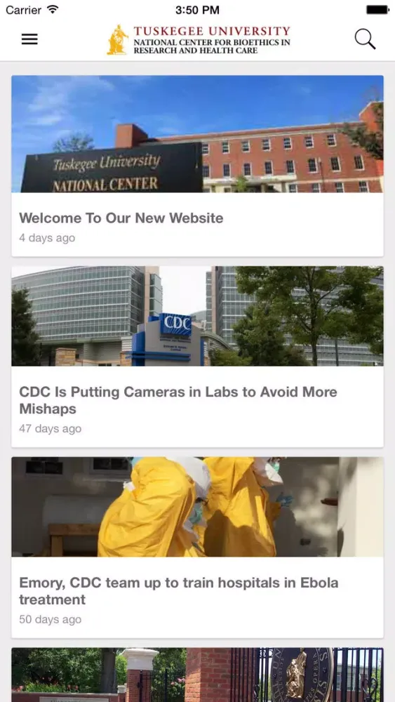 Tuskegee National Center for Bioethics in Research and Health Care Screenshots