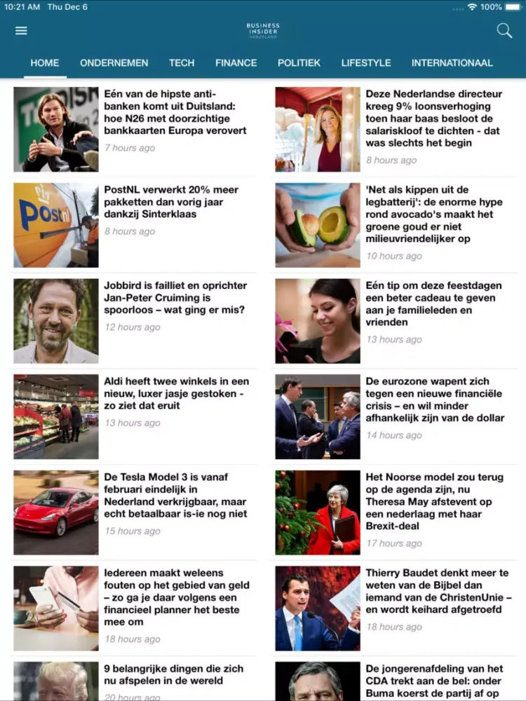 Business Insider NL iPad  Ekran Görüntüleri