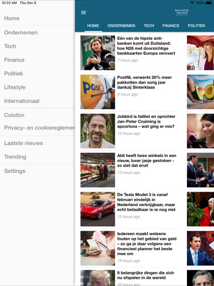 Business Insider NL iPad  Ekran Görüntüleri