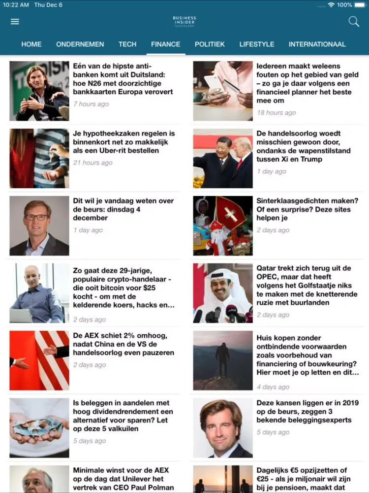Business Insider NL iPad  Ekran Görüntüleri