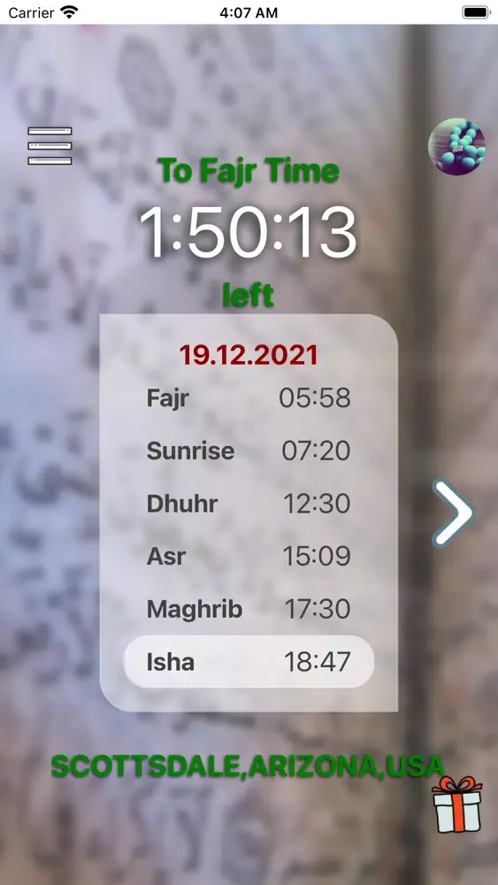 Salat Times and Tasbeeh应用截图