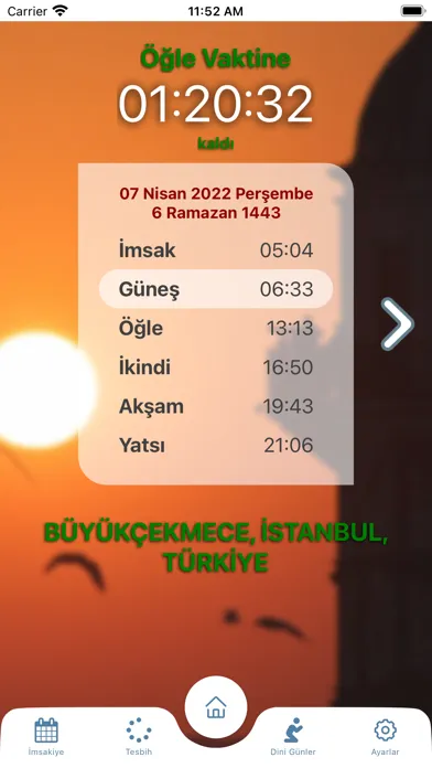 Captures d'écran de Namaz Vakti ve Tesbih