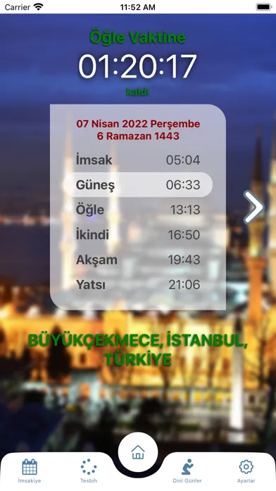 Captures d'écran de Namaz Vakti ve Tesbih
