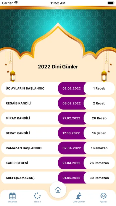 Captures d'écran de Namaz Vakti ve Tesbih