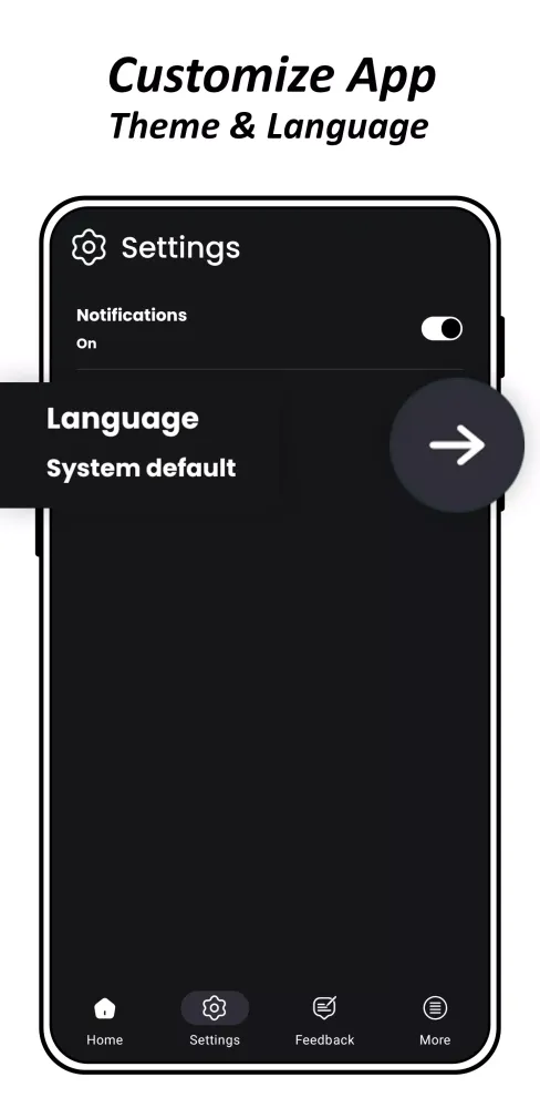 Tangkapan layar Dark Mode