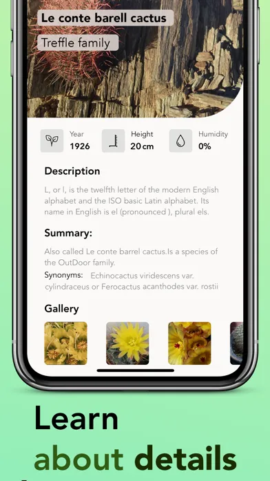 Tangkapan layar Plant identifier: Plant ID app