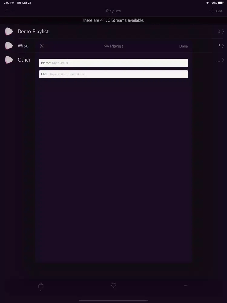 iPTV Live Smarters Pro itv hub iPad 应用截图