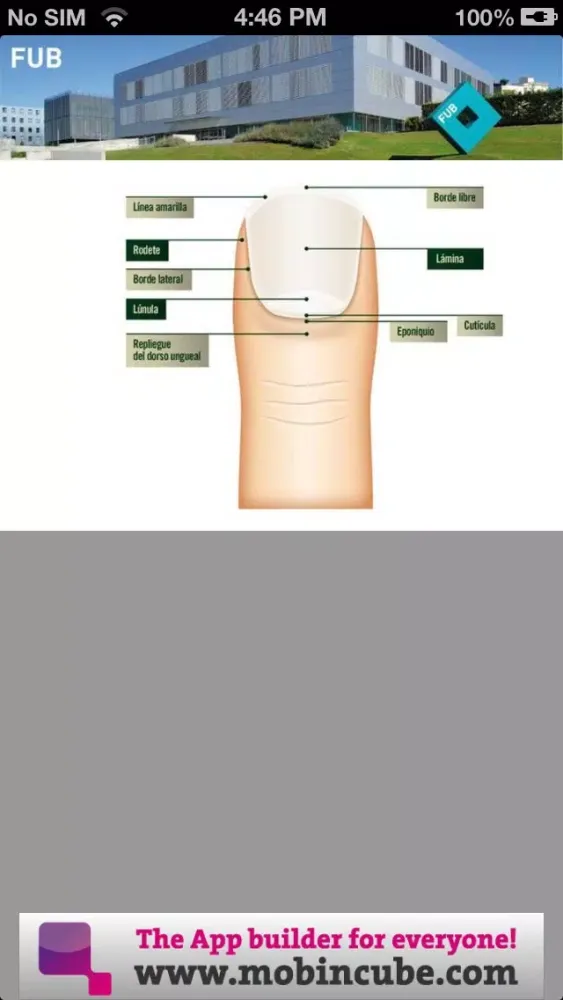 Capturas de tela do Anatomía y patología ungueal