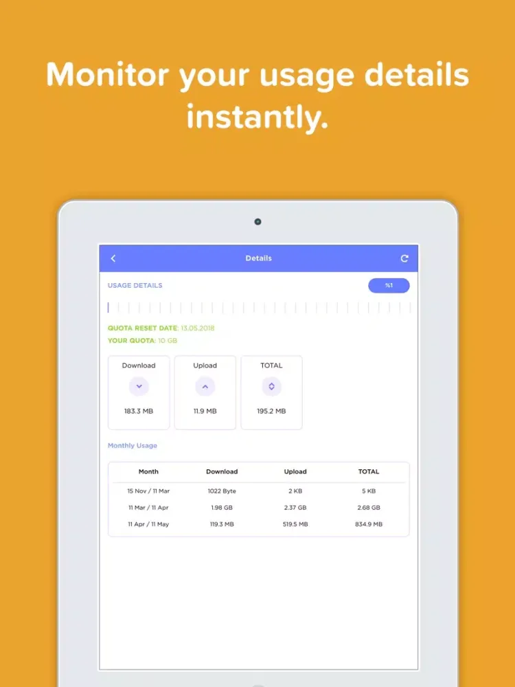 Jet VPN iPad  स्क्रीनशॉट