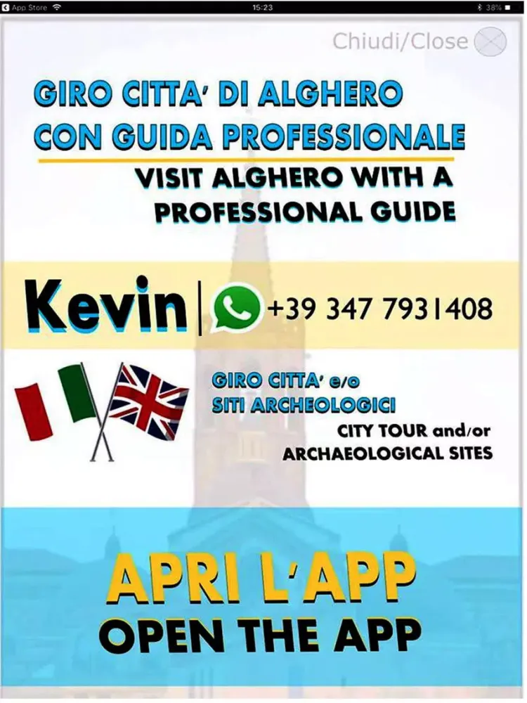 Ảnh chụp màn hình của Alghero Info iPad 