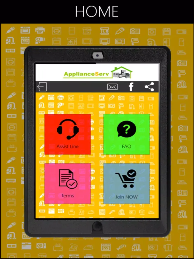 Ảnh chụp màn hình của ApplianceServ Repair Contractors iPad 