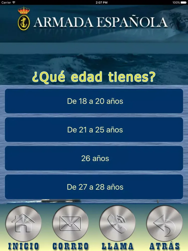 Ảnh chụp màn hình của Armada Española iPad 