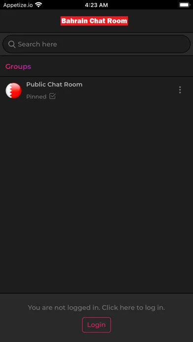 Bahrain Chat Room Screenshots