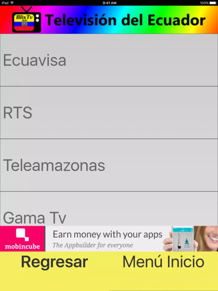 Captures d'écran de BlixTv - Televisión de Ecuador iPad 