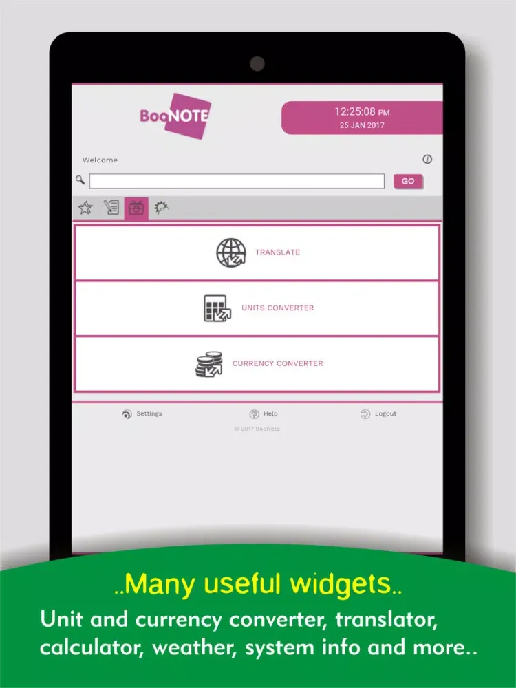 BooNote - PowerUp Browser iPad Screenshots