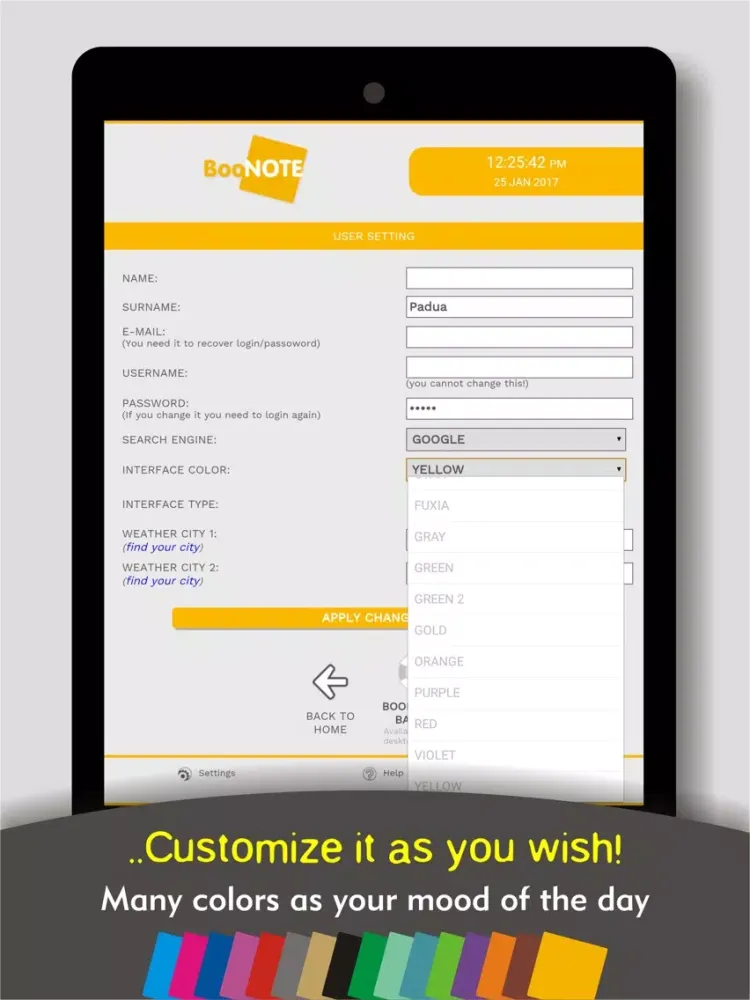 BooNote - PowerUp Browser iPad Screenshots