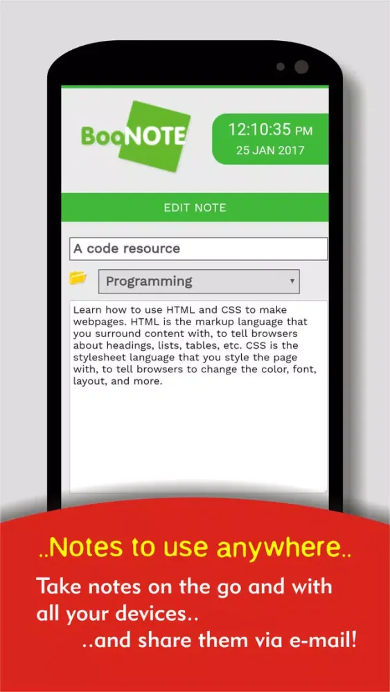 BooNote - PowerUp Browser Screenshots