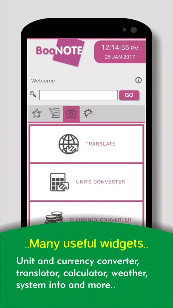 BooNote - PowerUp Browser Screenshots