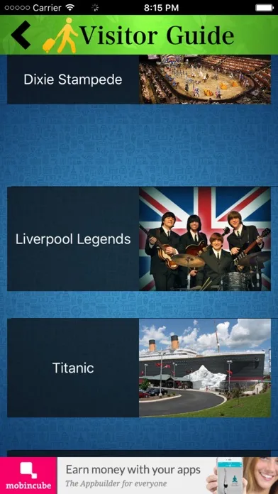 Captures d'écran de Branson Tourist Guide