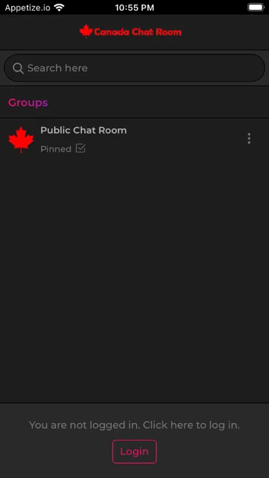 Capturas de pantalla de Canada Chat Room