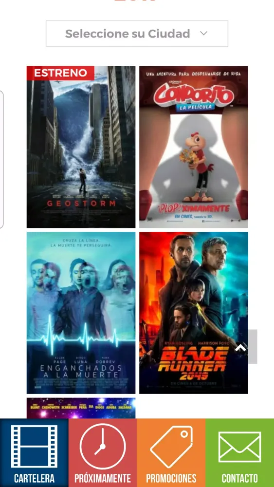 Tangkapan layar Cine Siglo Nuevo