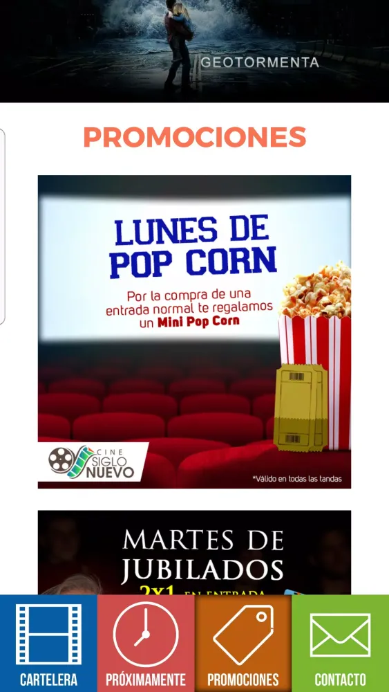 Tangkapan layar Cine Siglo Nuevo