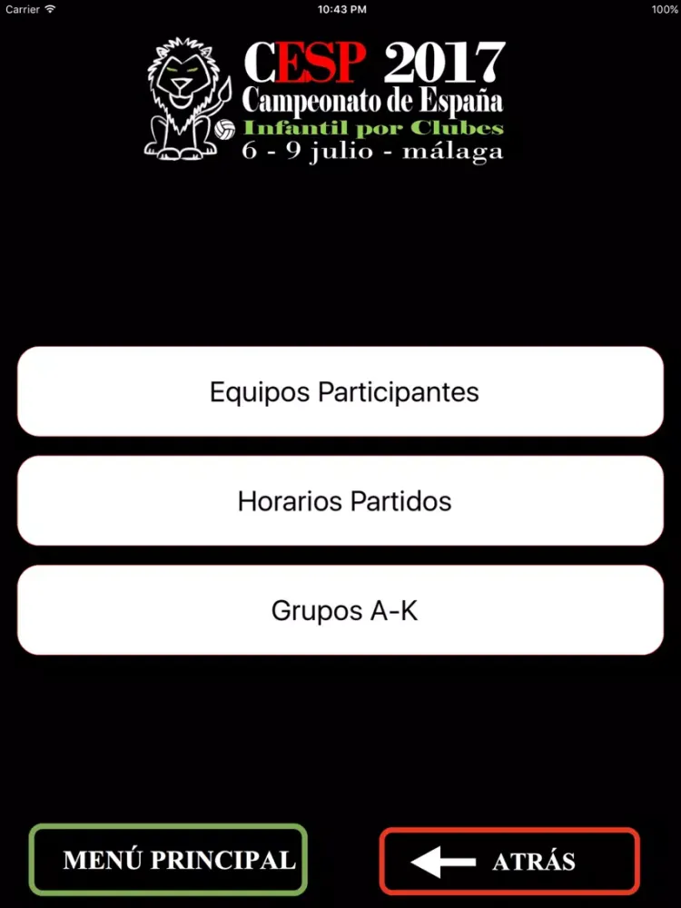 CESP WP INF MALAGA 2017 iPad  स्क्रीनशॉट