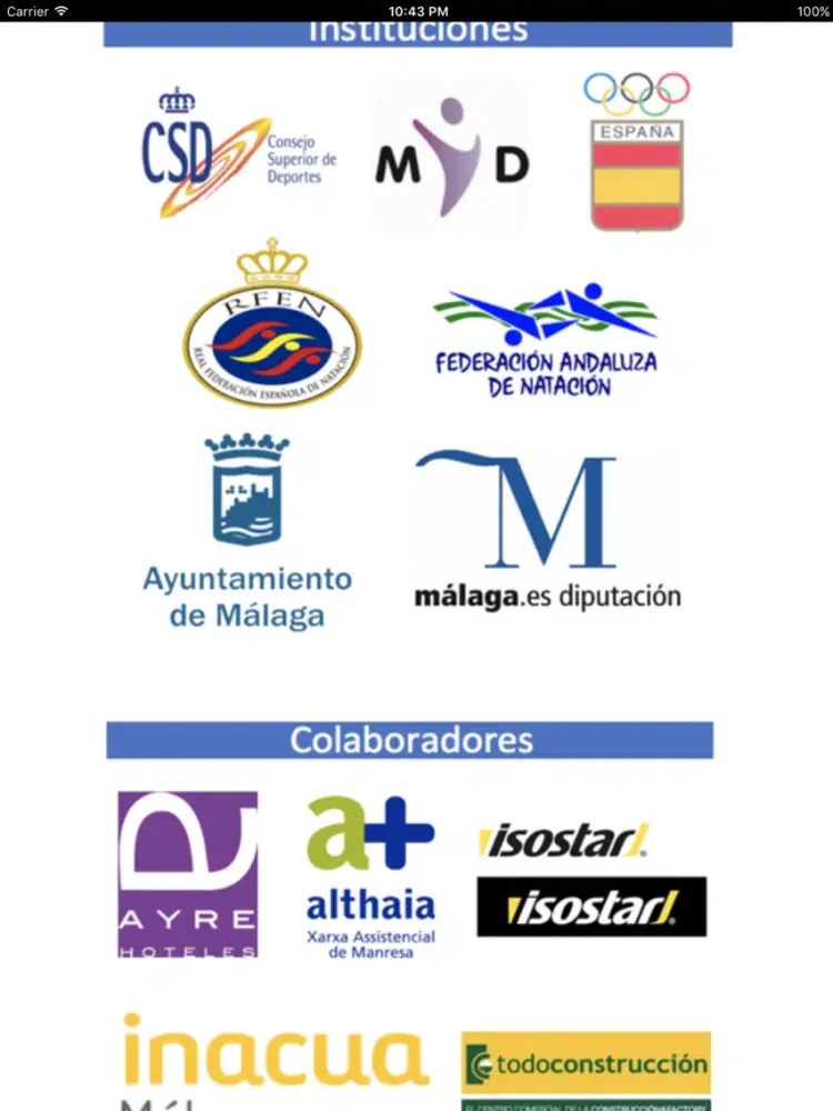 CESP WP INF MALAGA 2017 iPad  स्क्रीनशॉट