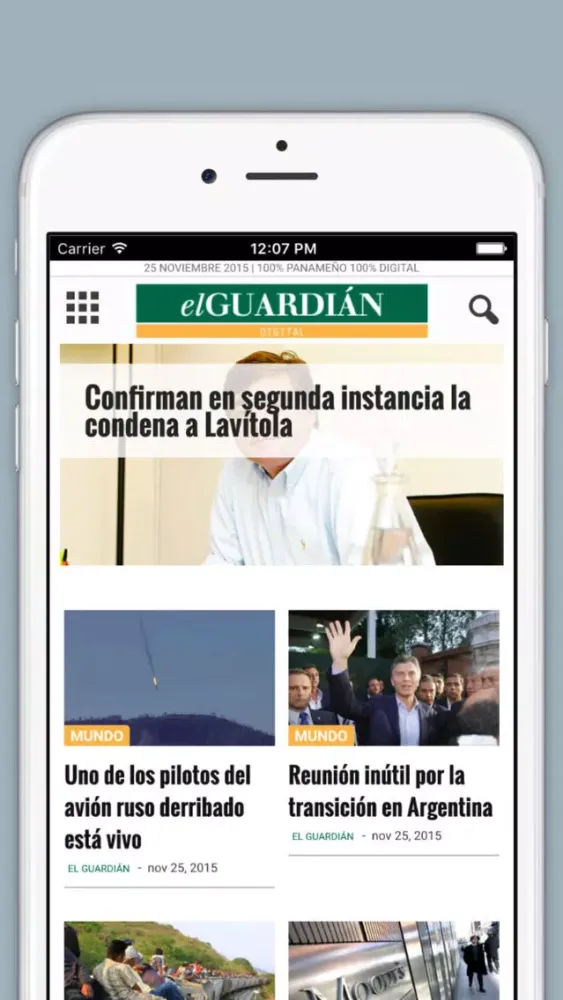 Captures d'écran de El Guardian Digital - Un nuevo medio 100% panameño y 100% digital