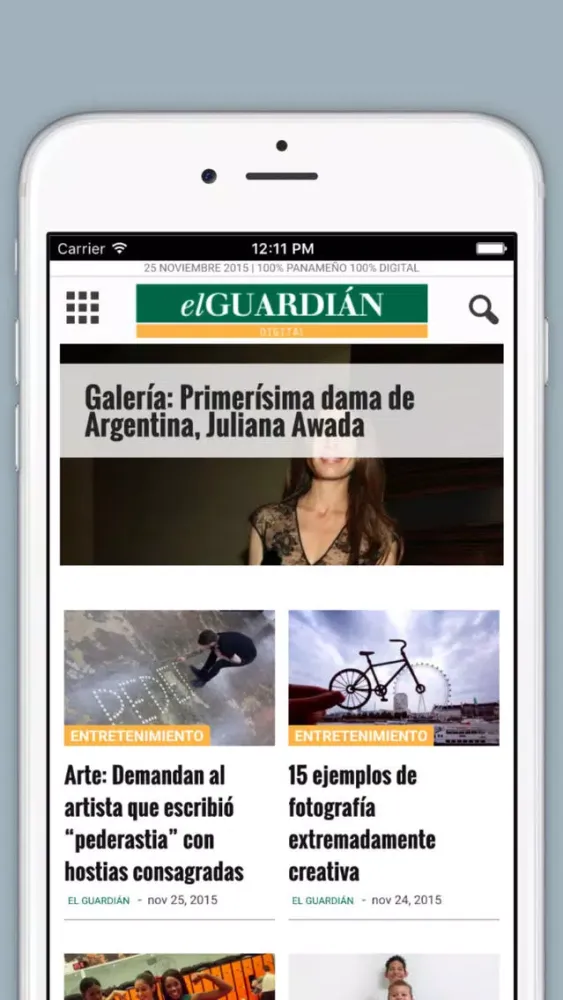 Captures d'écran de El Guardian Digital - Un nuevo medio 100% panameño y 100% digital