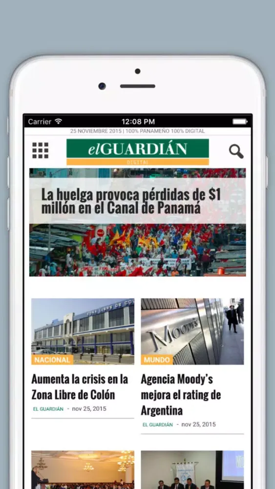 Captures d'écran de El Guardian Digital - Un nuevo medio 100% panameño y 100% digital