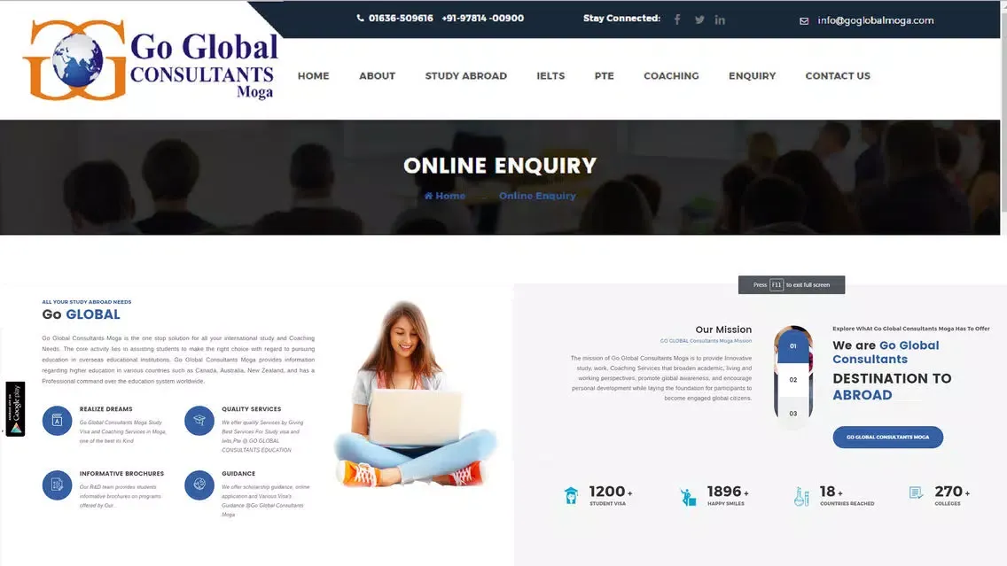 Capturas de pantalla de Go Global Consultants Moga