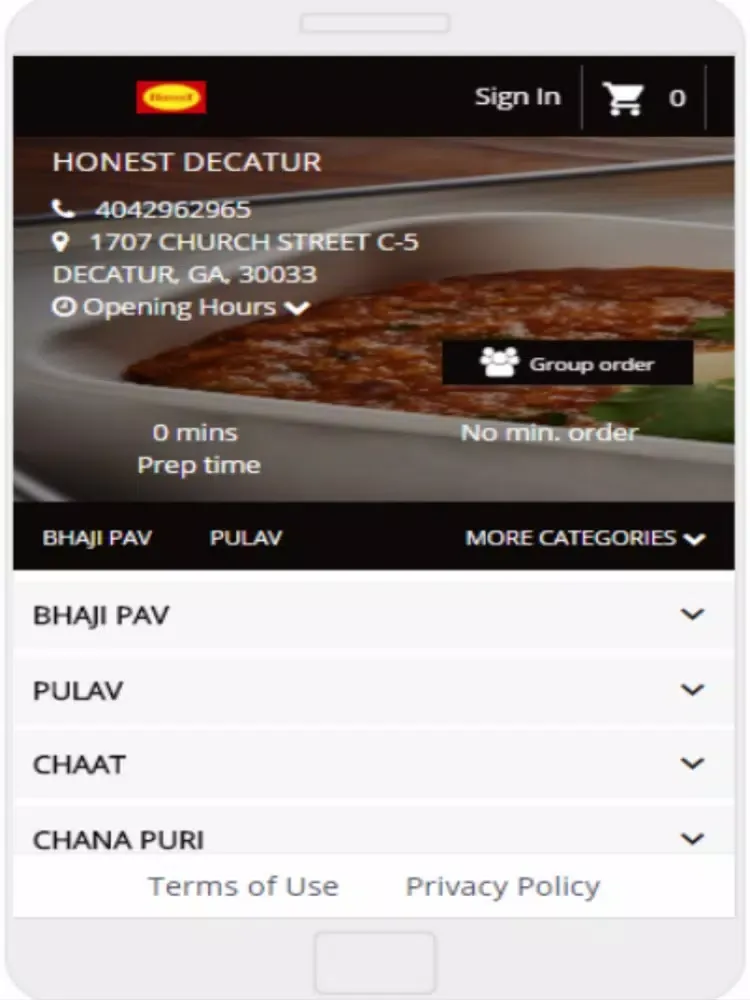 Honest Decatur iPad  스크린샷