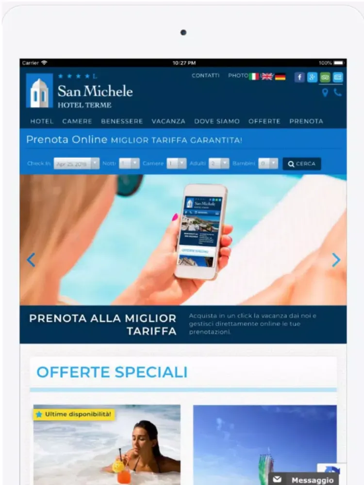Capturas de pantalla de Hotel Terme San Michele iPad 