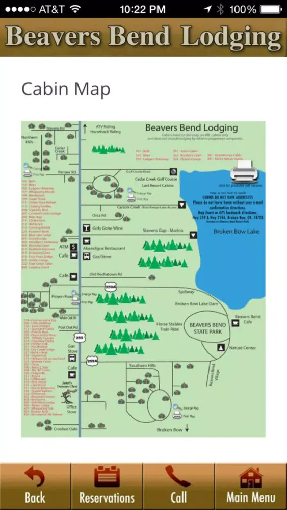Ảnh chụp màn hình của Beavers Bend Lodging